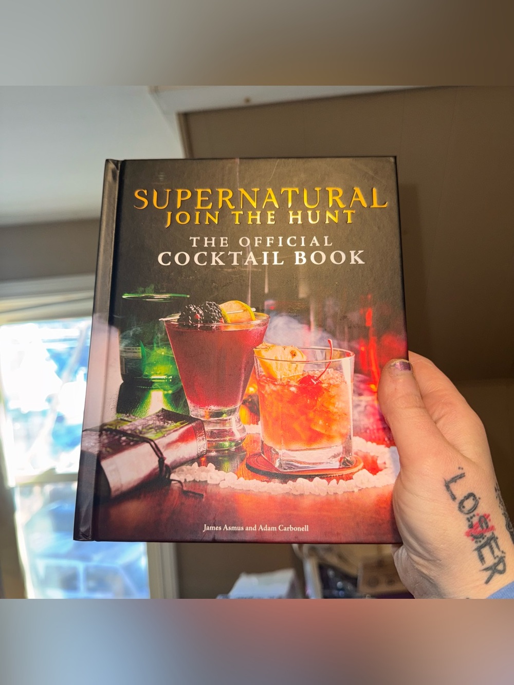 Supernatural Join the Hunt The Official Cocktail Book - Black Cover